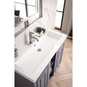 Gray Smoke / White Glossy / Brushed Nickel - 1 Faucet Hole
