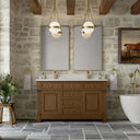 Honey Oak / White Zeus - 1 Faucet Hole