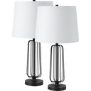 Everren Shadia 24.75" Length Table Lamp (Set of 2) - Matte Black