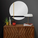 Renwil Gavin 30" Tall Round Wall Mirror