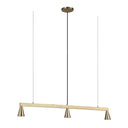 Renwil Linea 42" Wide 3-Light Chandelier - Champagne