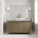 Walnut Whisper / Parisien Bleu - 3 Faucet Holes
