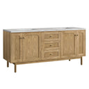 Light Natural Oak / Victorian Silver - 3 Faucet Holes