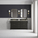 Black Onyx / Victorian Silver - 3 Faucet Holes