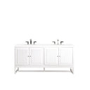 Glossy White / White Zeus - 3 Faucet Holes