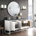 Glossy White / Parisien Bleu - 3 Faucet Holes