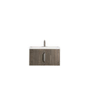 Ash Gray / White Glossy - 1 Faucet Hole