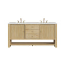 Sunwashed Oak / Lime Delight - 3 Faucet Holes