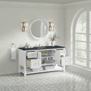 Bright White / Charcoal Soapstone - 3 Faucet Holes
