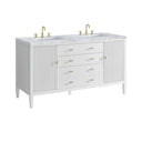 Bright White / Carrara White - 3 Faucet Holes
