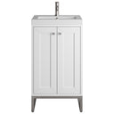 Glossy White / Brushed Nickel