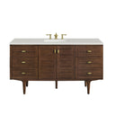Mid-Century Walnut / Lime Delight - 3 Faucet Holes