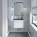 Glossy White / Brushed Nickel / Charcoal Black - 1 Faucet Hole