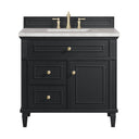Black Onyx / Victorian Silver - 3 Faucet Holes