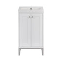 Glossy White / Brushed Nickel