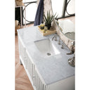 Glossy White / Carrara White - 3 Faucet Holes