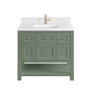 Smokey Celadon / White Zeus - 1 Faucet Hole