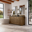 Honey Oak / Parisien Bleu - 3 Faucet Holes