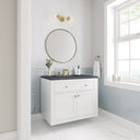 Glossy White / Charcoal Soapstone - 3 Faucet Holes