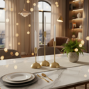 Renwil Ferris Indoor Aluminum Candle Holder - Gold