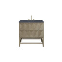 Pebble Oak / Charcoal Soapstone - 3 Faucet Holes