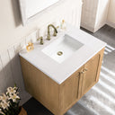 Light Natural Oak / White Zeus - 3 Faucet Holes