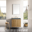 Light Natural Oak / Parisien Bleu - 3 Faucet Holes
