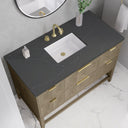Pebble Oak / Charcoal Soapstone - 3 Faucet Holes