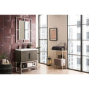 Ash Gray / Brushed Nickel / Glossy White - 1 Faucet Hole