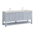 Serenity Blue / Eternal Jasmine Pearl - 3 Faucet Holes