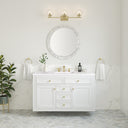 Glossy White / White Zeus - 3 Faucet Holes