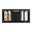 Black Onyx / Victorian Silver - 3 Faucet Holes