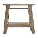 Weathered Timber / Glossy White
