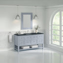 Serenity Blue / Charcoal Soapstone - 3 Faucet Holes