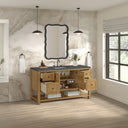 Light Natural Oak / Parisien Bleu - 3 Faucet Holes
