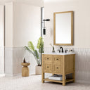 Light Natural Oak / White Zeus - 3 Faucet Holes