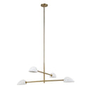 Renwil Tulla 40" Wide 4-Light Chandelier - Champagne