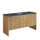 Light Natural Oak / Charcoal Soapstone - 3 Faucet Holes