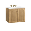 Light Natural Oak / White Zeus - 3 Faucet Holes