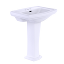 Toto Clayton Rectangular Pedestal Bathroom Sink For 4" Center Faucets