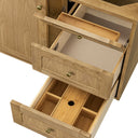 Light Natural Oak / White Zeus - 3 Faucet Holes