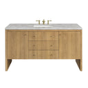 Light Natural Oak / Victorian Silver - 3 Faucet Holes