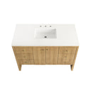 Light Natural Oak / White Zeus - 3 Faucet Holes