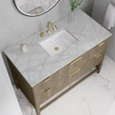 Pebble Oak / Victorian Silver - 3 Faucet Holes