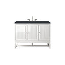 Glossy White / Charcoal Soapstone - 3 Faucet Holes