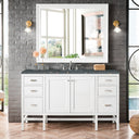 Glossy White / Parisien Bleu - 3 Faucet Holes