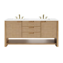 Seaside Oak / White Zeus - 3 Faucet Holes