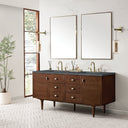Mid-Century Walnut / Parisien Bleu - 3 Faucet Holes