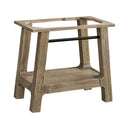 Weathered Timber / Glossy White
