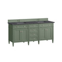 Smokey Celadon / Charcoal Soapstone - 3 Faucet Holes